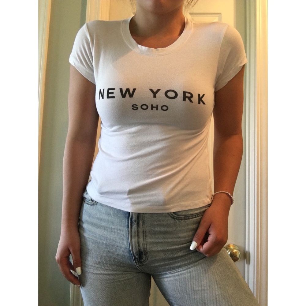Cotton tee crop top